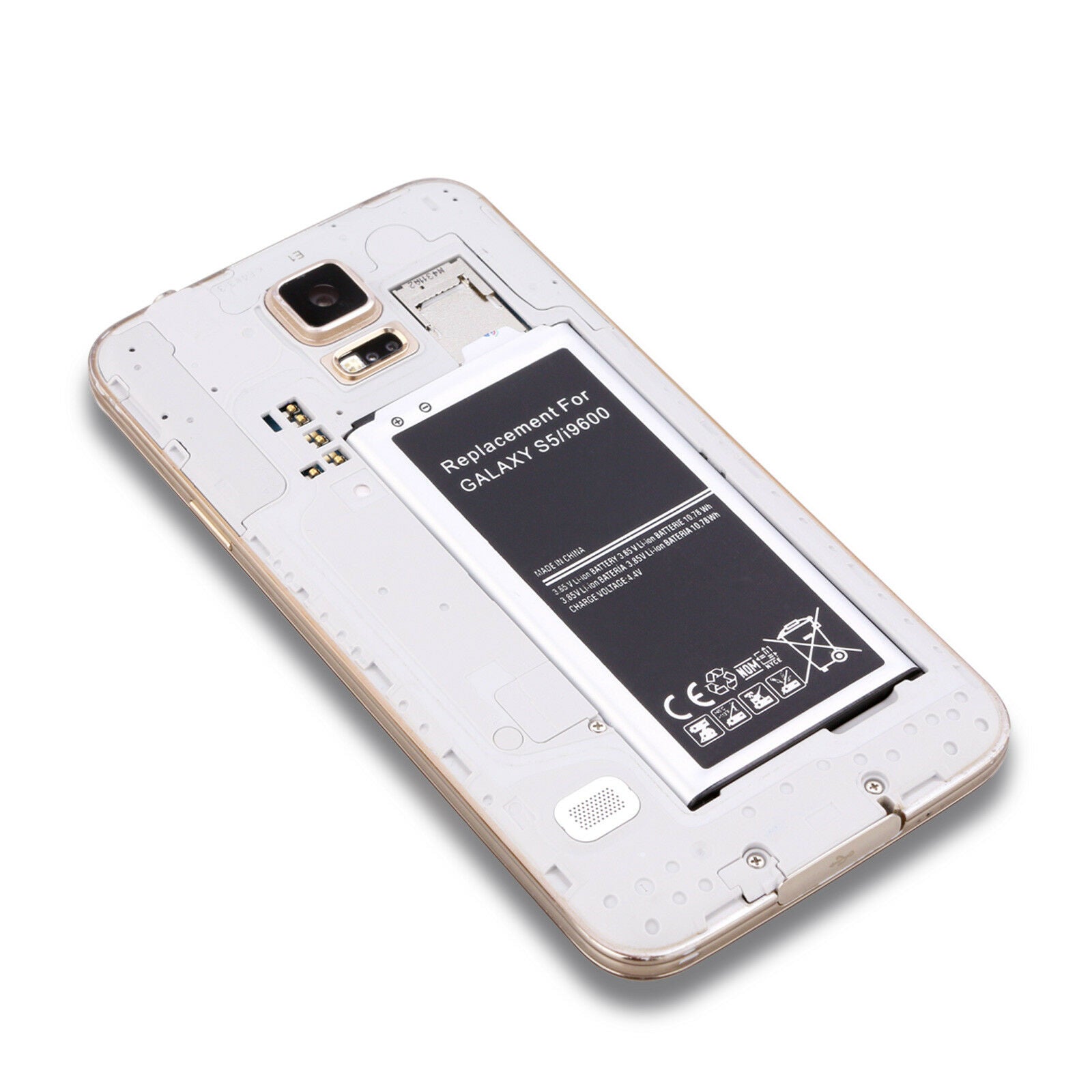 Samsung Galaxy S5 3800mAh Replacement Battery (G900F G900i i9600) - Eastlakes Electronics